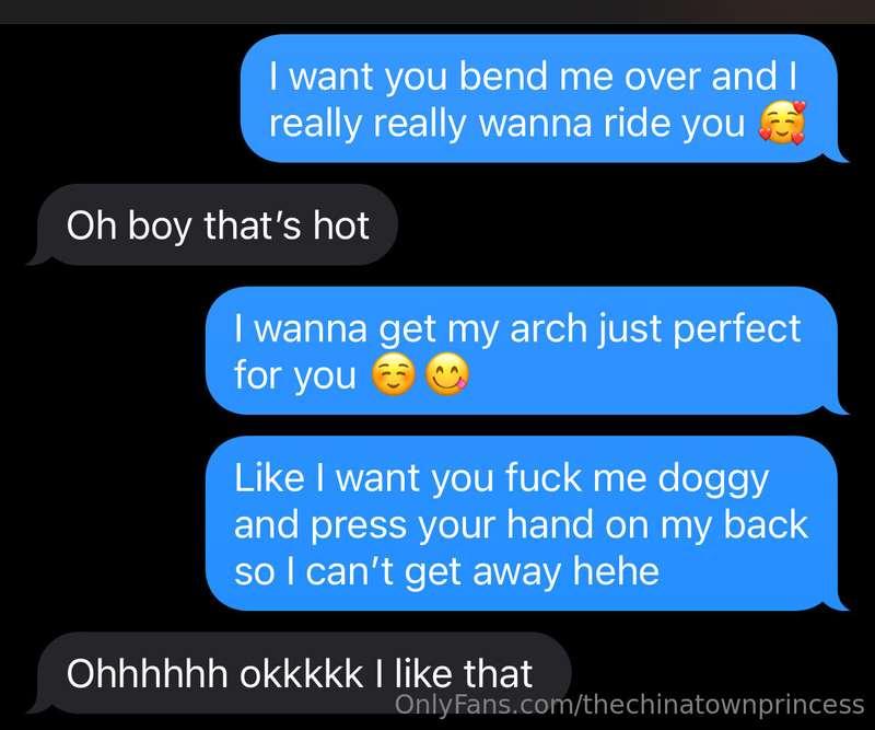 Cute lil sexts to my new partner 🥵
