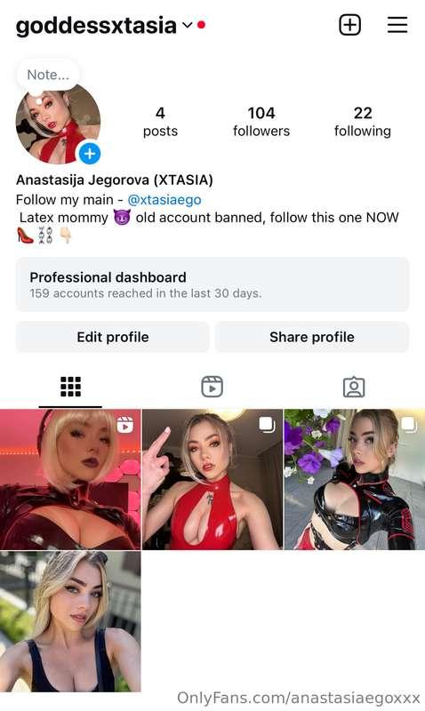 Follow my new DOMINATRIX instagam (old one just got banned) ..