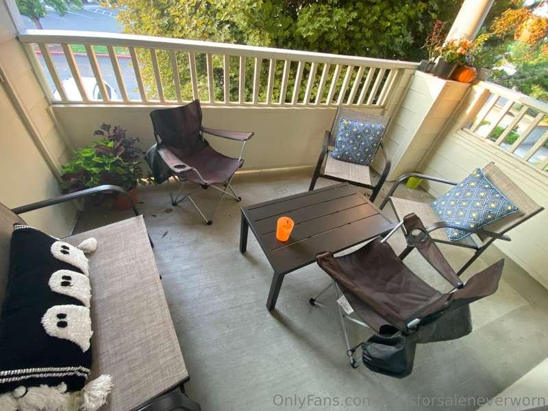 Got patio furniture set yesterday and pillows today, finally..