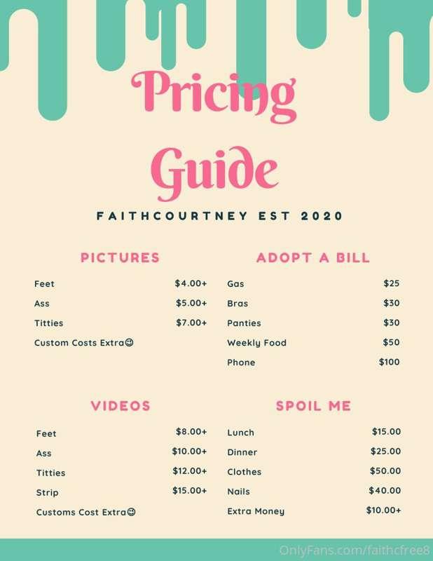 New pricing guide! Please refer to this when asking about cu..