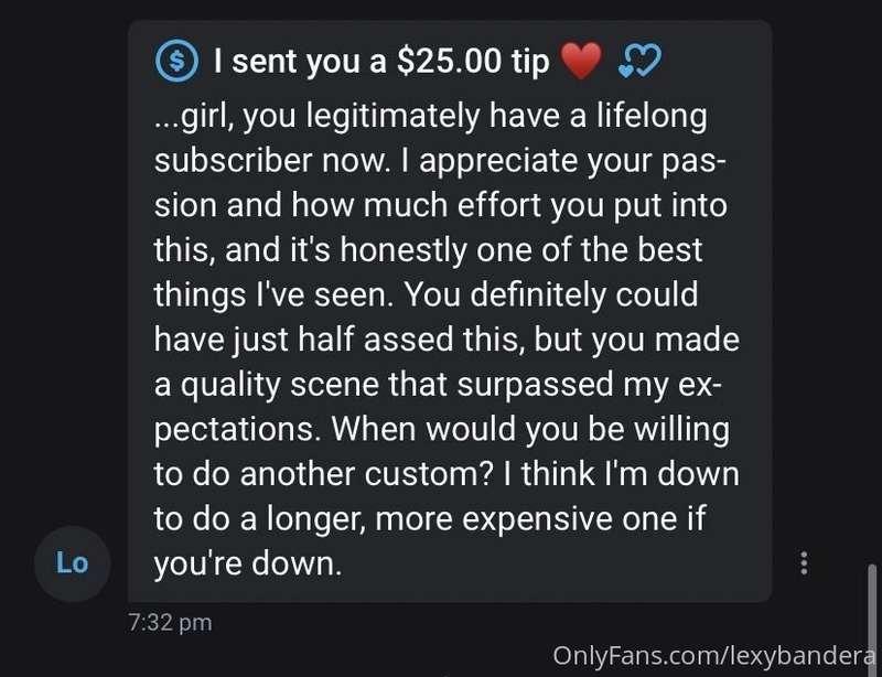 I appreciate when I get feedback for customs like this 🥰 don..