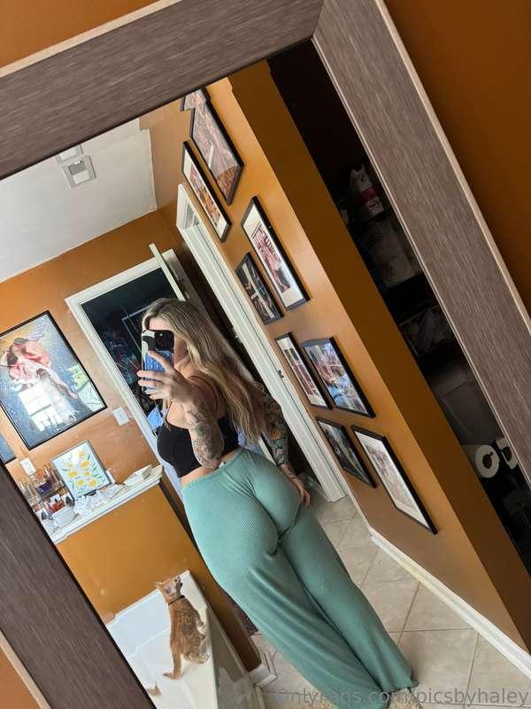 serving curves and kitten cameos 😸🍑