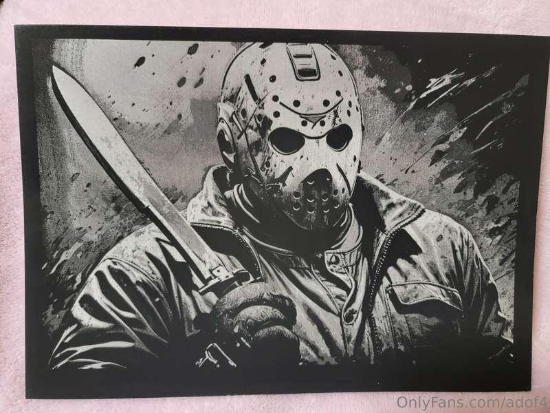 Just in time for spoopy season! 8"x10" scratch paper, laser ..