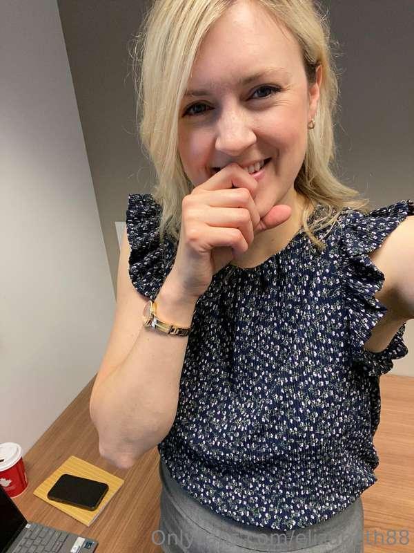 I woke up feeling naughty …So I’m wearing a buttplug to work..