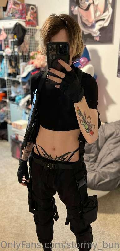 Test fitting this outfit I pieced together from Amazon 😭 it ..