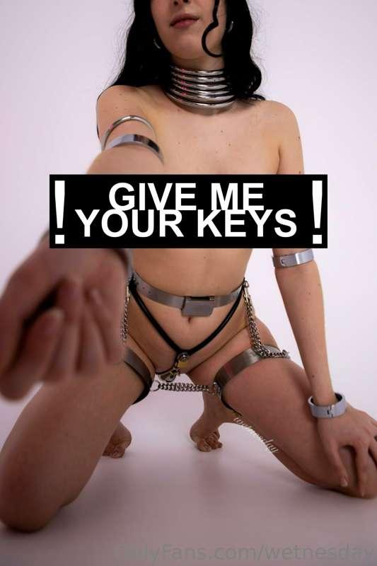 For everyone who wants me to apply the chastity plan, text m..