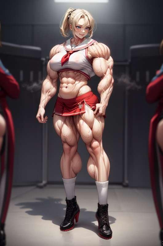 Muscular Cheerleader