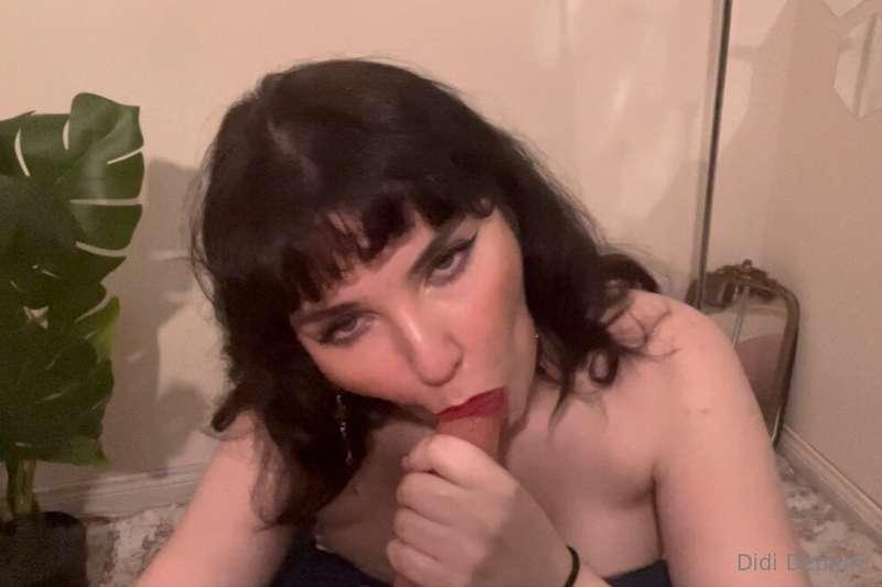 I look at you like this with your cock in my mouth, and I te..