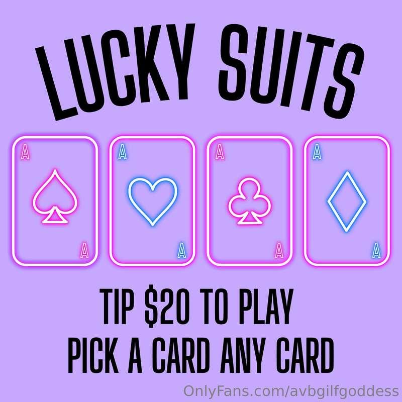 TIP $20 & Pick Your Suit ♠️ ♥️ ♣️ ♦️ Everyone WINS Every Tim..