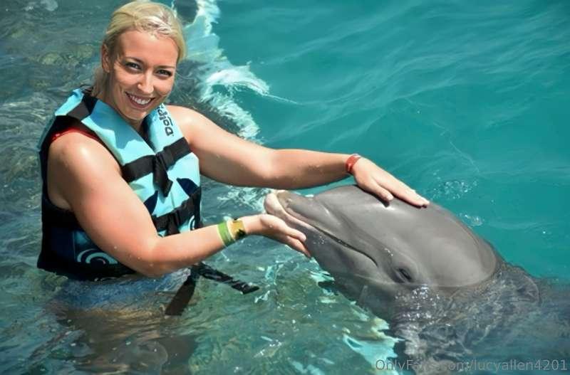 Playing with these amazing creatures.