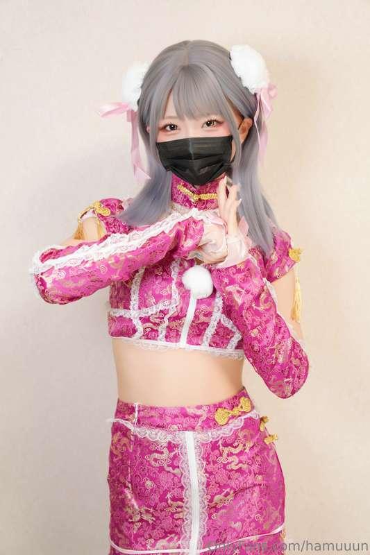 Fingering myself💕Chinese dress💖About 9min