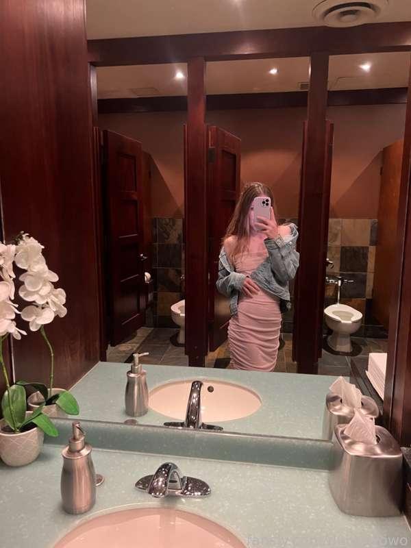 #publicnudity #exhibitionism #brunette #petite #ass #publicbathroom #canadian #hazeleyes #smallwaist