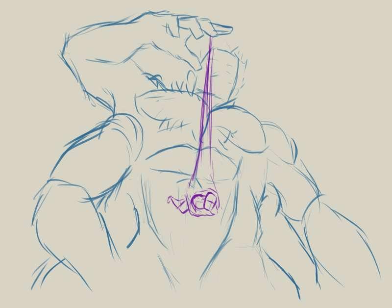 Behind the scenes sketch