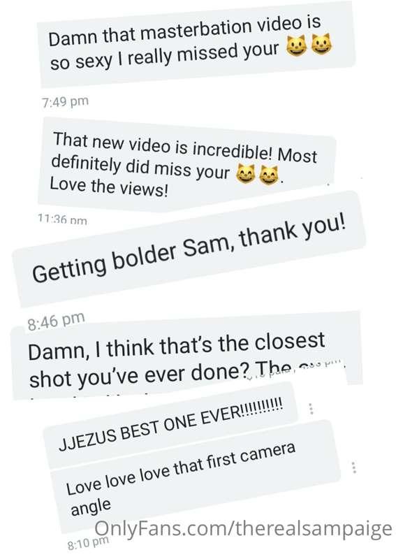 Did you get my vid yesterday? Apparently I went a little far..