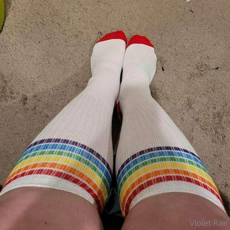 I love my rainbow Socks!