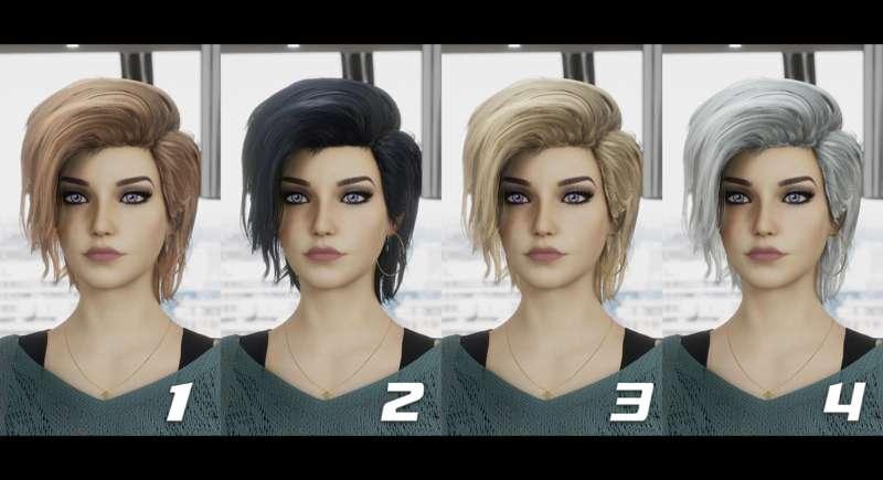 Hair Color Samples.