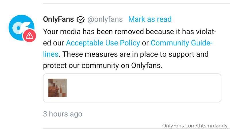 Onlyfans deleted another video. Idk which one or why.