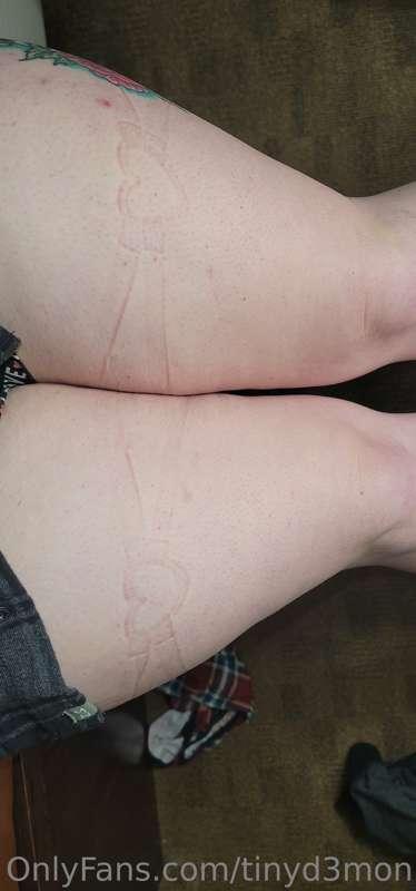 A little after markings from Daddy and Is fun from yesterday..