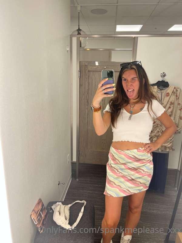 i always like to get a little naughty in the dressing rooms…..