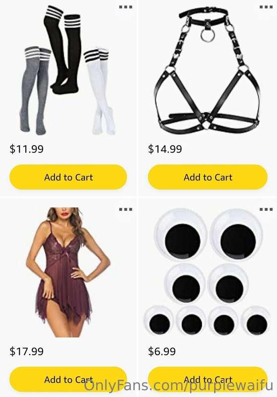 I have an Amazon wish list 🥳🥳 if anyone is interested
https:..
