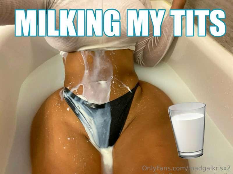 ### SPILLED TITTY MILK 🥛 
all over my tight curvy body and *..