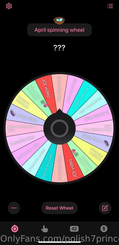 🪺Easter April Spinning Wheel🪺

💜 1 Spin $25 💛 2 Spins $45 ♥️..