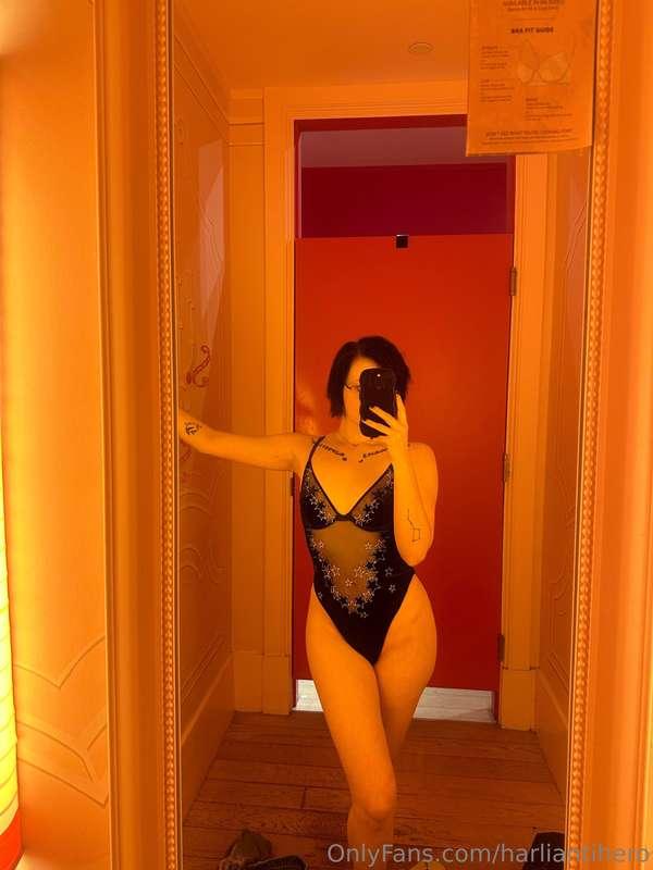 I tried on a few sets of lingerie and I did record myself in..