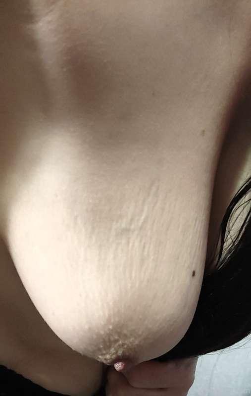I really enjoy when you suck my nipples, when they get on en..