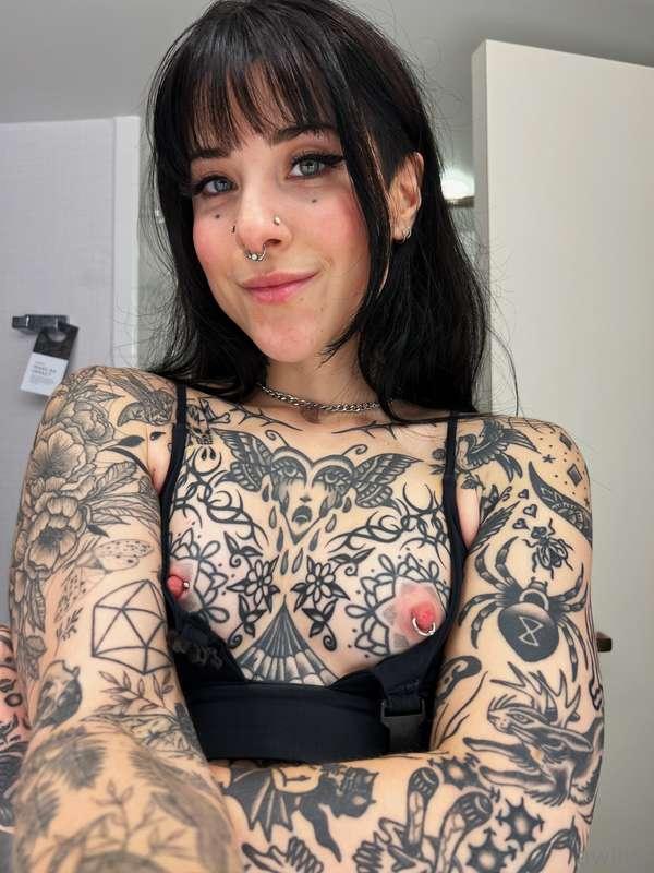 RIP the nipple hoop! took it out this week because it just w..