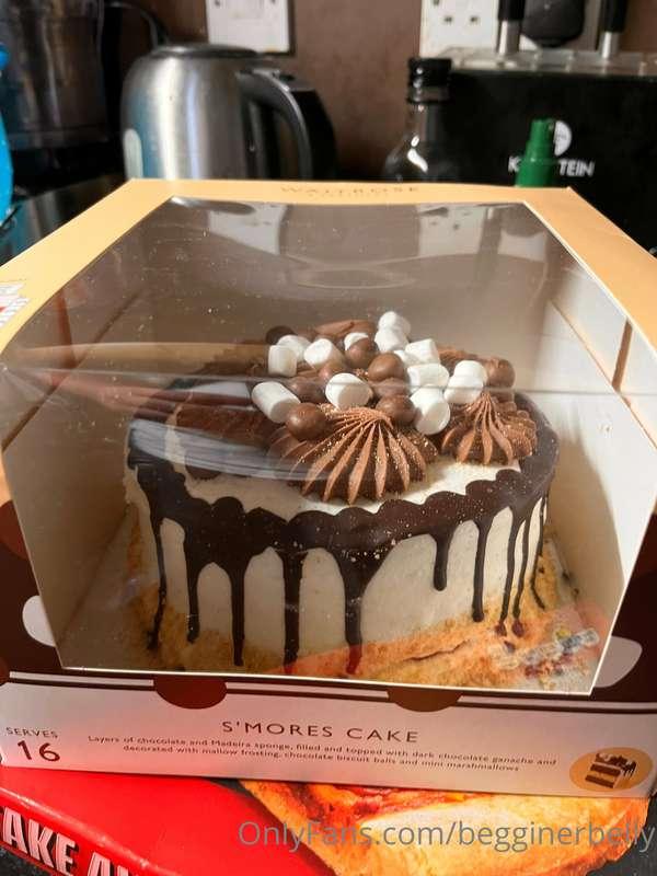 I love being bought cake! Thank you 🙏 I’ve eaten about half ..