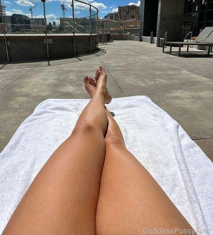 Such a gorgeous day today. Had a great pool day 😋 I deserve every day to be this relaxing. I deserve everything you have in order to help me sustain this constant pampering. 
