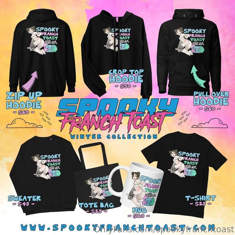 Hey guys!! I’ve put out some spookytoast merch on my brand n..