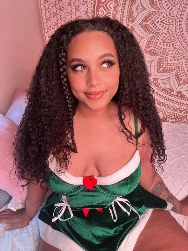santa said ive been naughty all year... wanna help me prove ..