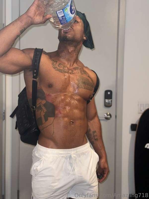 Keeping it cool and staying hydrated... but I know what real..