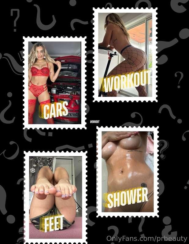 DM me what type of content you want today and I'll get a few..