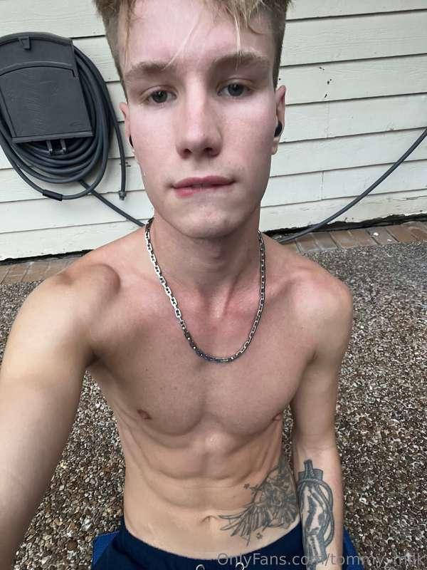 After hard work out