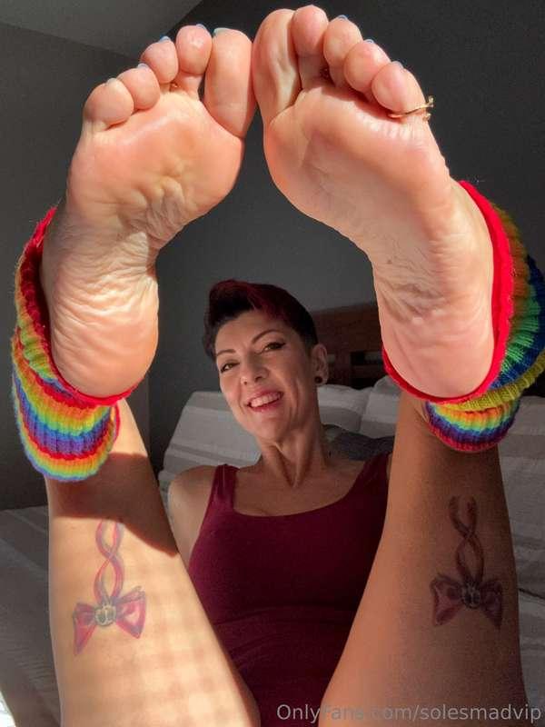 You're so obsessed with my perfect soles that you didn't not..