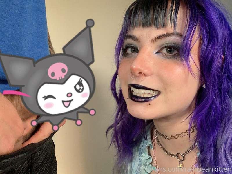 me & kuromi seem to be hanging out 😈