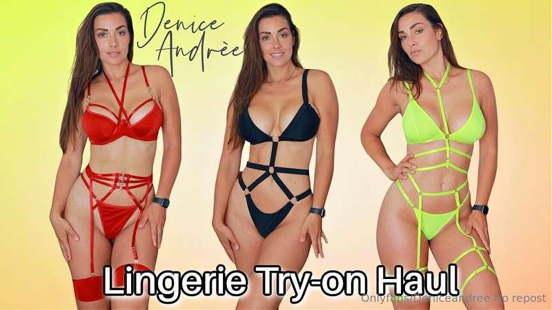 Hot lingerie Pre view!! The full try on part without edit an..