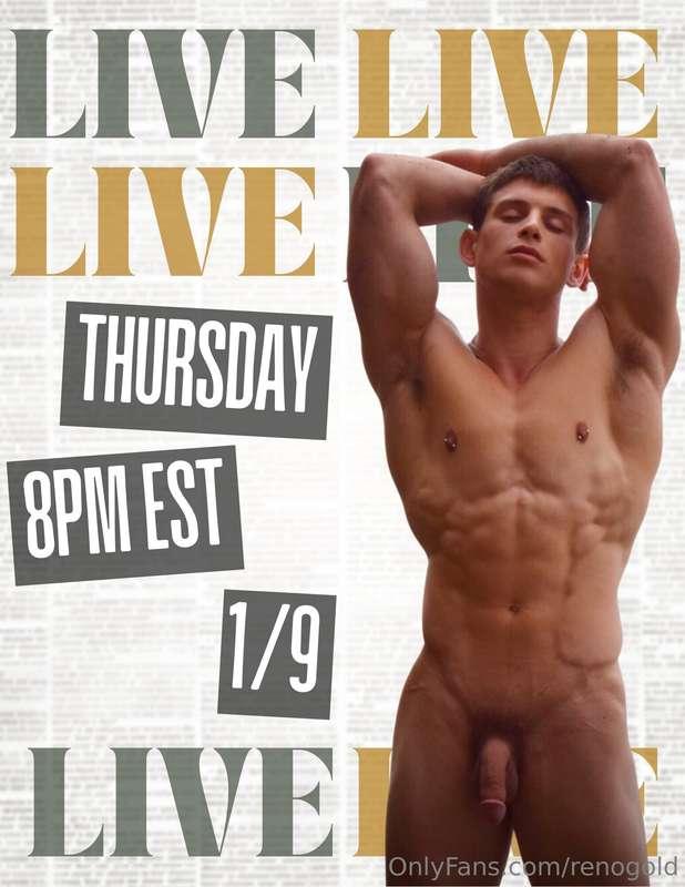 GOING LIVE ON THURSDAY AT 8PM EST!!! 🔥🔥