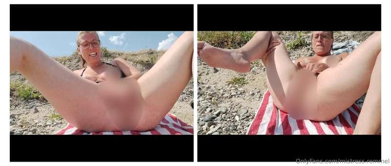 Öffentliche Masturbation am Strand 😜 🏖️Das war schon ein bis..