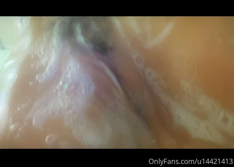 Close up of my yoni with soap bubbles also before and after ..