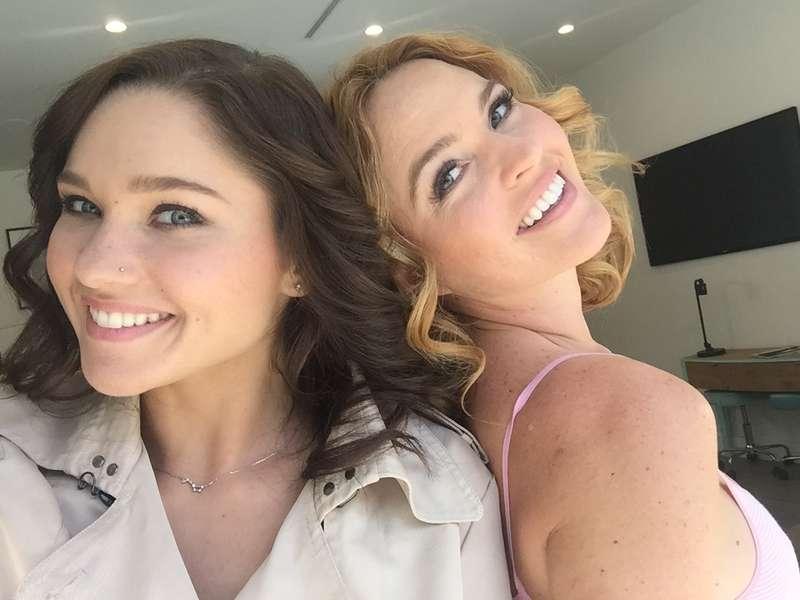 BTS today onset for Twisties with the beautiful Zoe Bloom 🌸