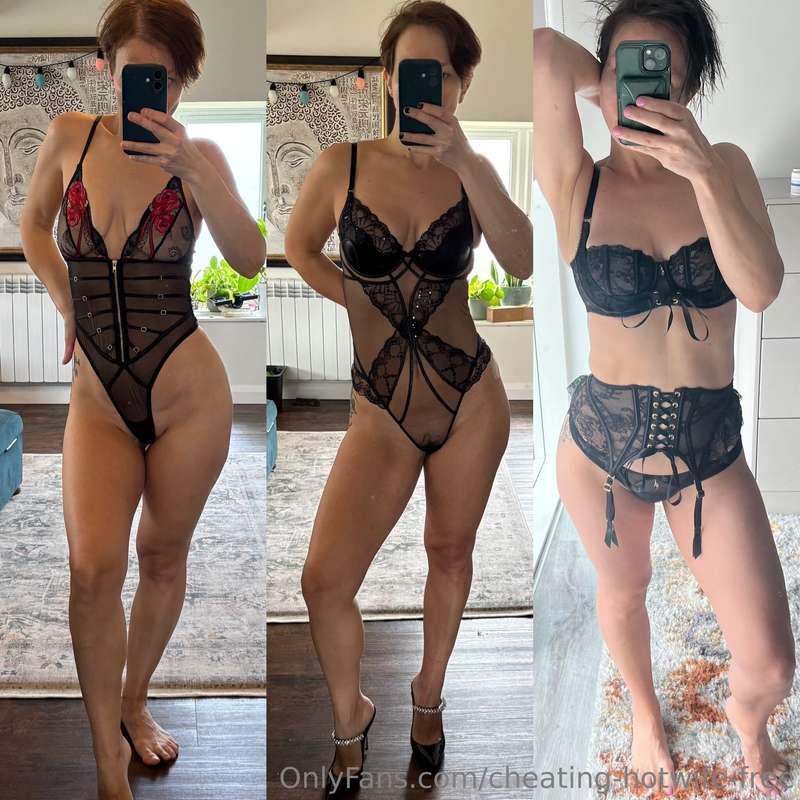 Which outfit shall I wear when you fuck me? 