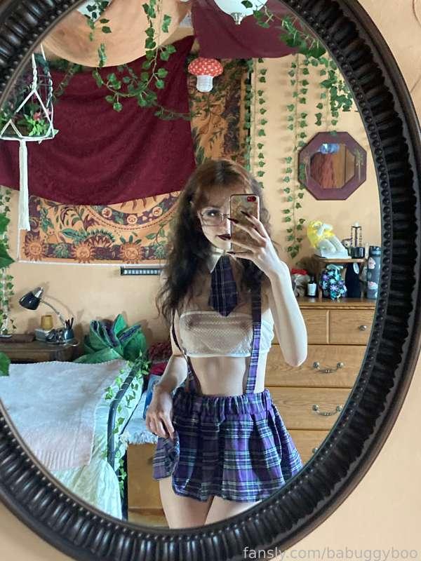 this skirt is my new favorite thing &lt;3 

tags 
#socks #fishnets #fishnetsocks #lingerie #nopanties #nerdy #nerdygirls #fantasy #fantasygirl #schoolgirl #miniskirt #redhead #ginger #nudes #boobs