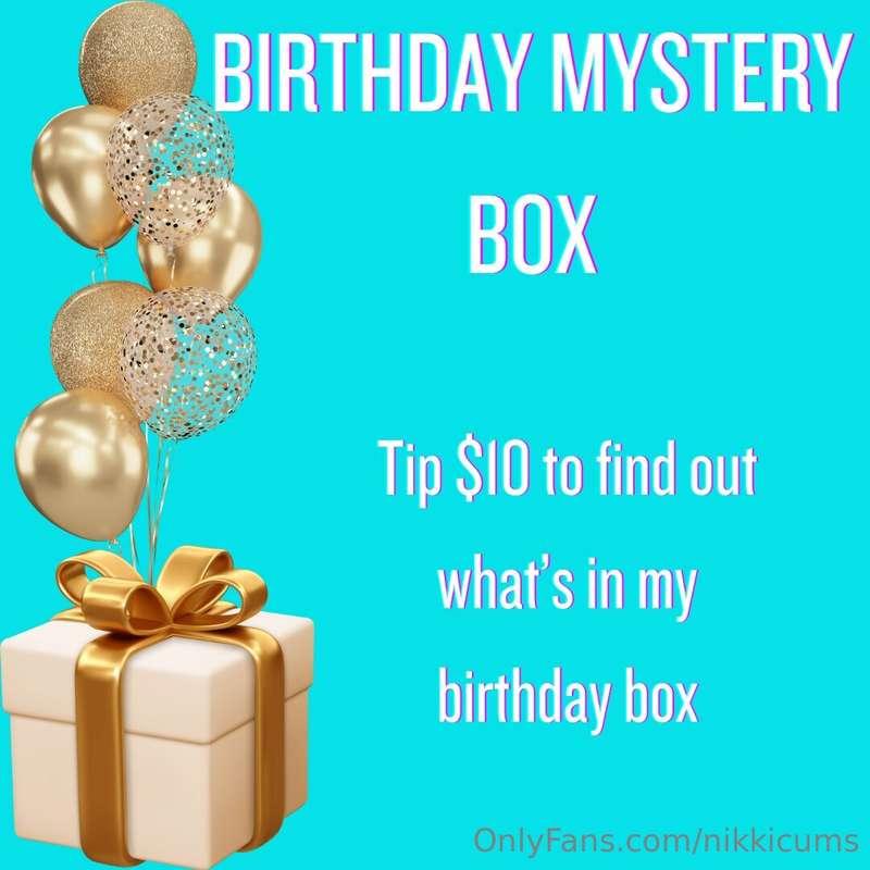 🎁***Birthday Mystery Box***🎁   It's my birthday, I made this..