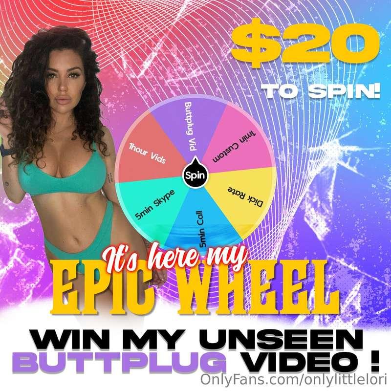 *MY EPIC WHEEL* IS HERE!!!! Win my Unseen ***BUTTPLUG*** Vid..