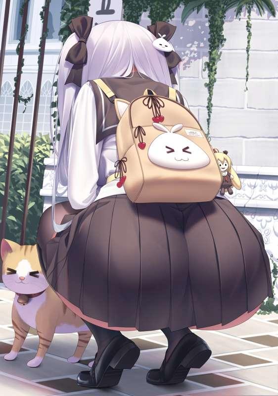Petting a cat