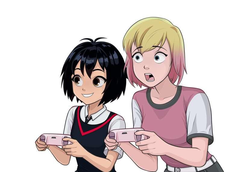 Gwenpool VS Game (Commission)