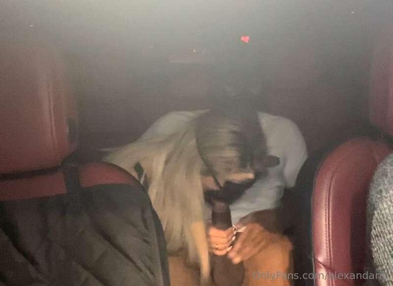 BBC in the backseat, while hubby is behind the wheel, is my ..